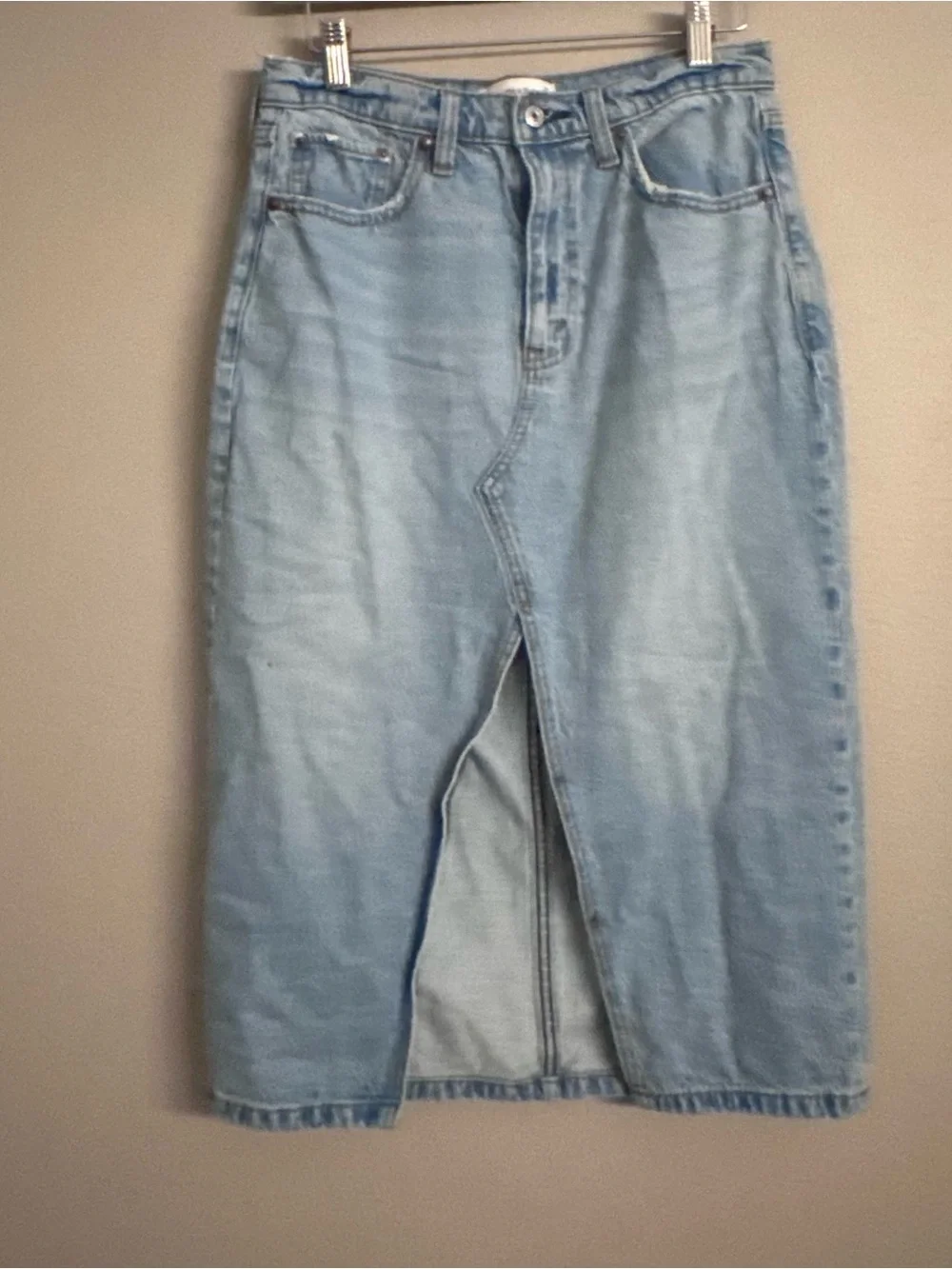 ABERCROMBIE Denim Midi Skirt